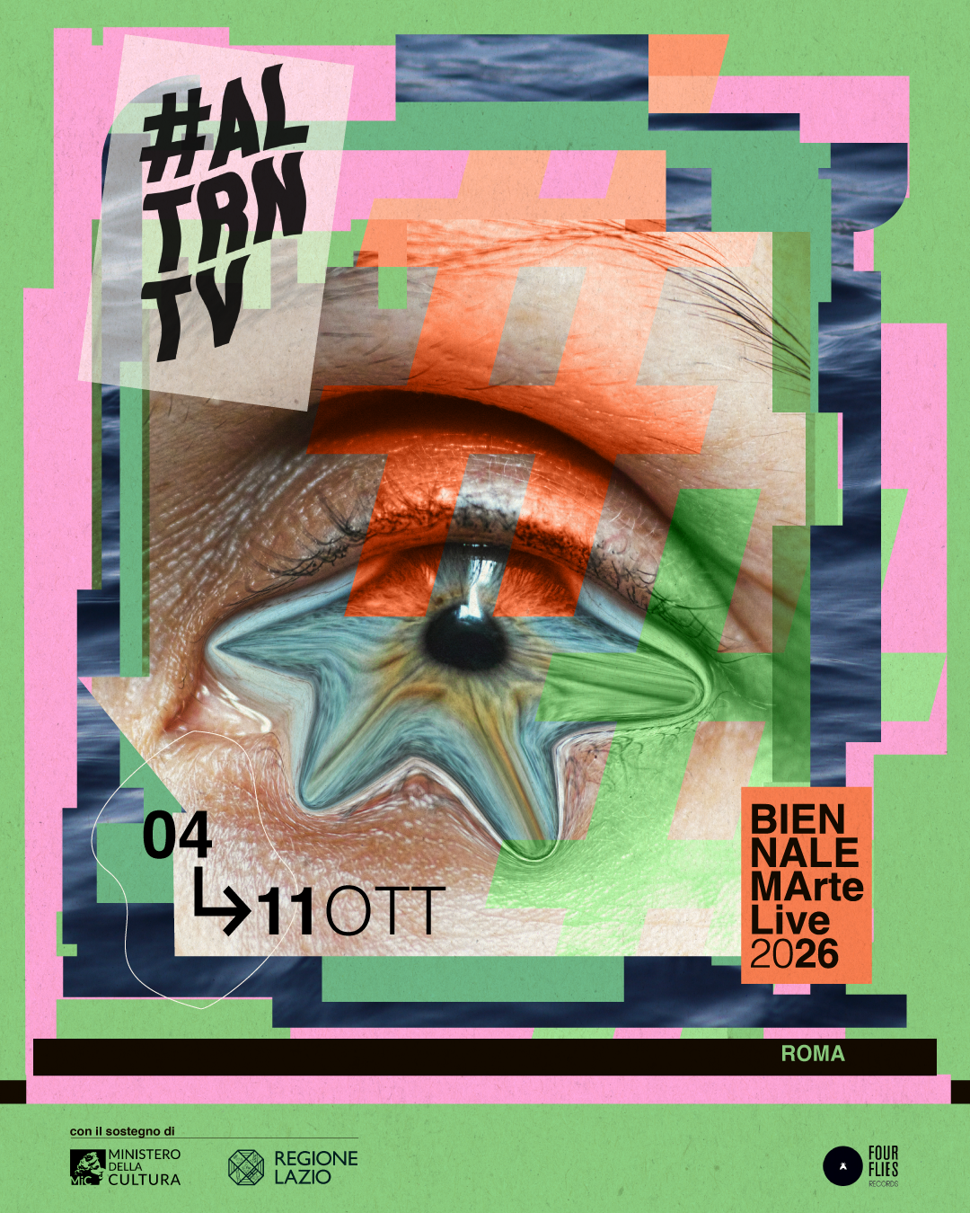 Grafica ufficiale #ALTRNTV Biennale MArteLive 2026