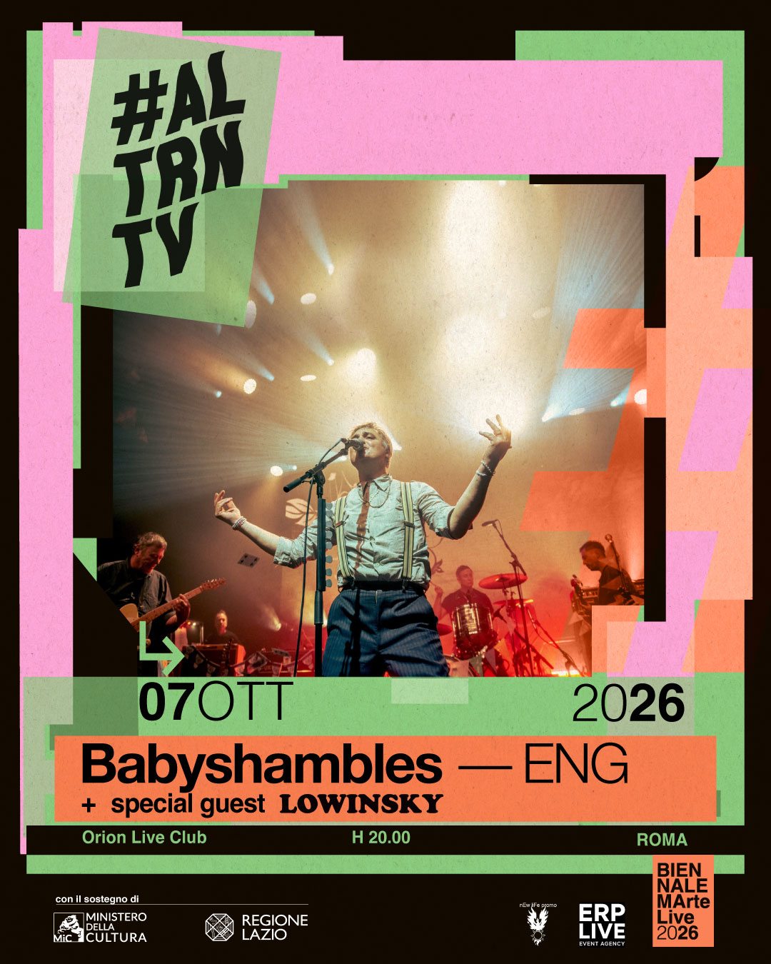 Locandina Babyshambles + guest 2026